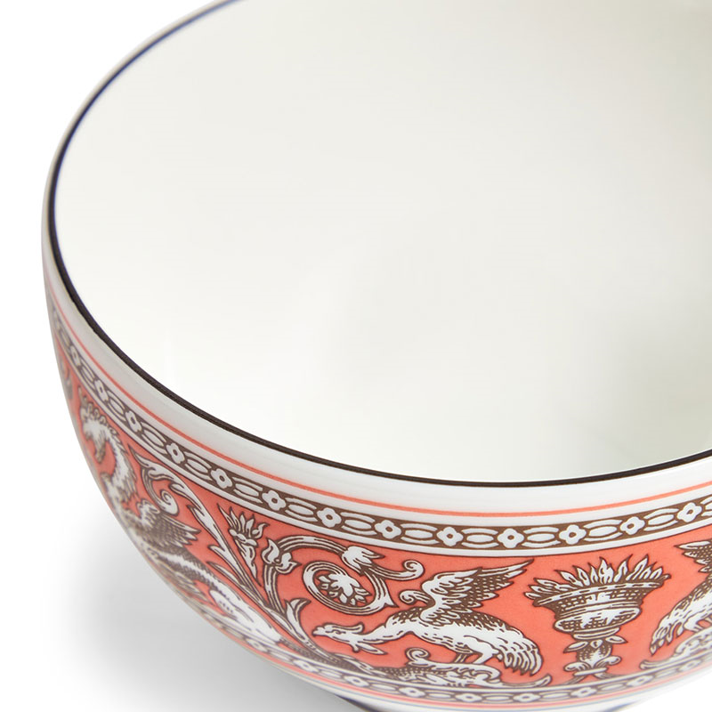 Florentine Rice Bowl, D10.5cm, Salmon-2