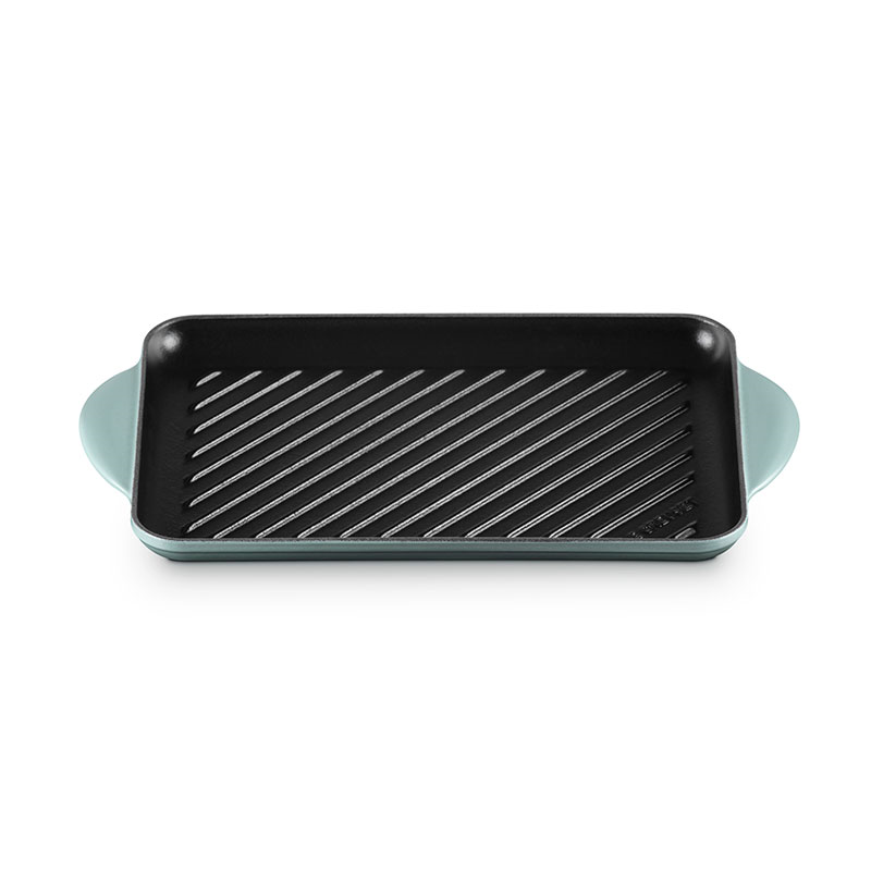 Cast Iron Rectangular Grill, 32cm, Sea Salt-0