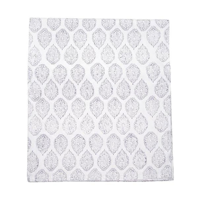 Leaf Tablecloth, 150x250cm, Grey-1