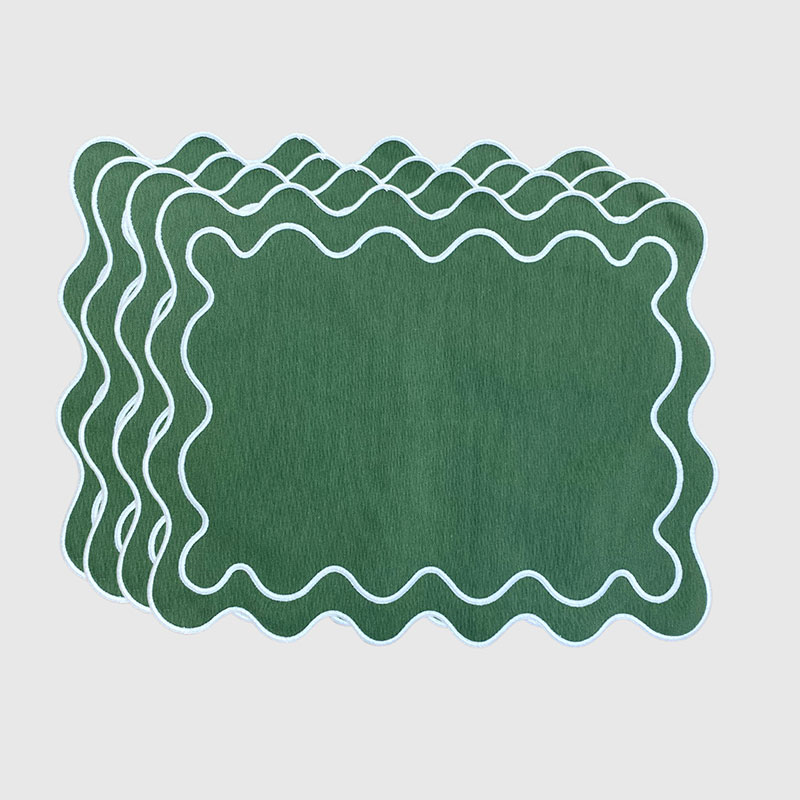 Meadow Set of 4 Placemats, L45 x W36cm, Green-1