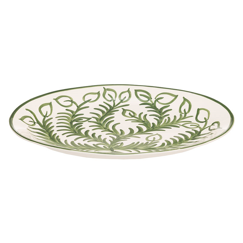 Vina Serving Platter, L36 x W26.5cm, Green-3