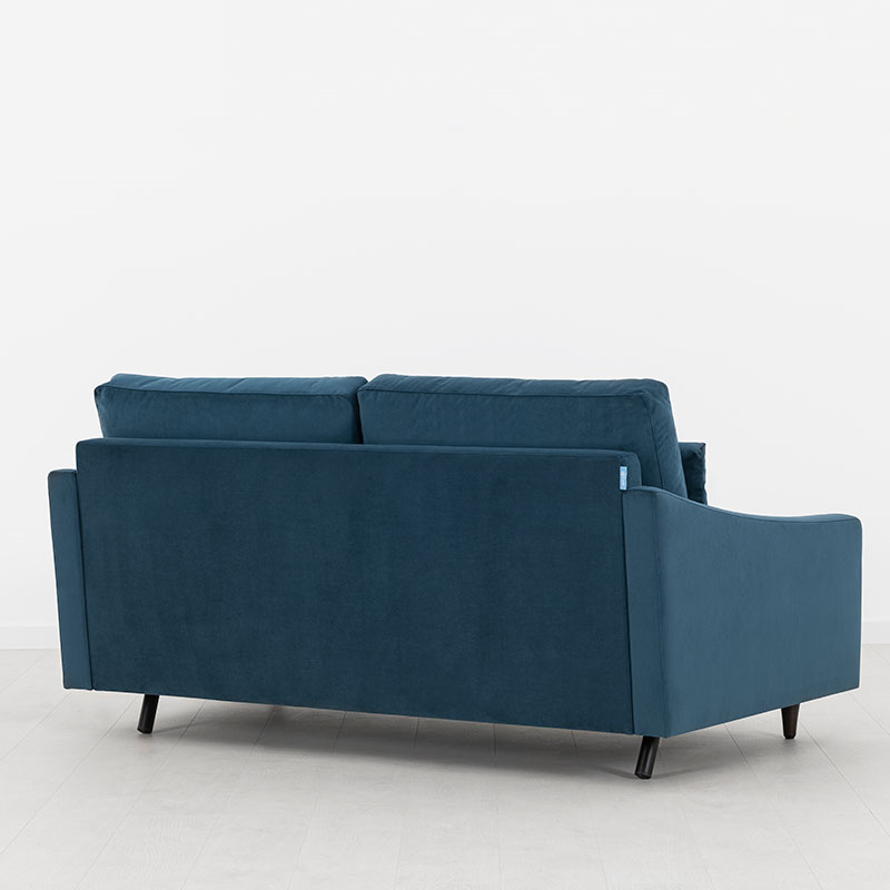 Model 07 Velvet 2 Seater Sofa, Teal-1