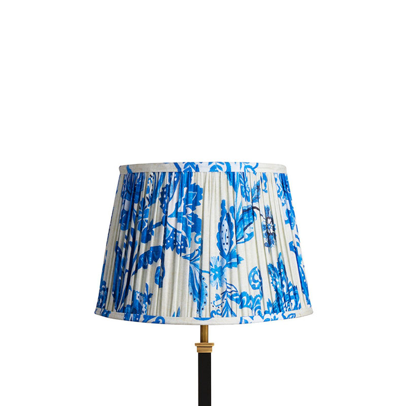 Straight empire Shade, 40cm, blue and white Paisley by Matthew Williamson-0