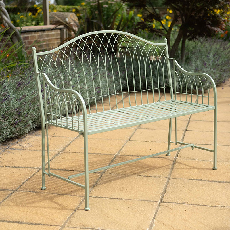 Hampton Bench, Soft Green-0