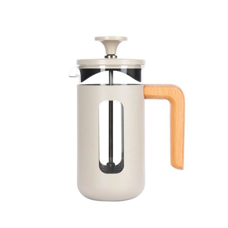 Pisa Stainless Steel Cafetière, 3 Cup, Latte-2