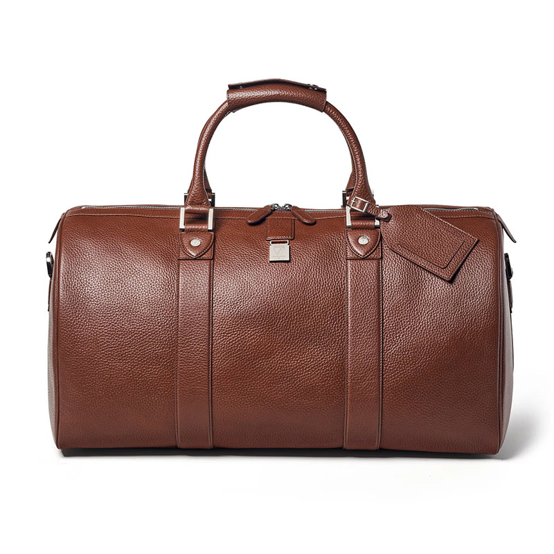 Boston Travel Bag, Tobacco Pebble-2