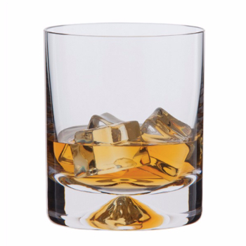 Dimple Double Old Fashioned Whisky Glasses Pair, Clear-0