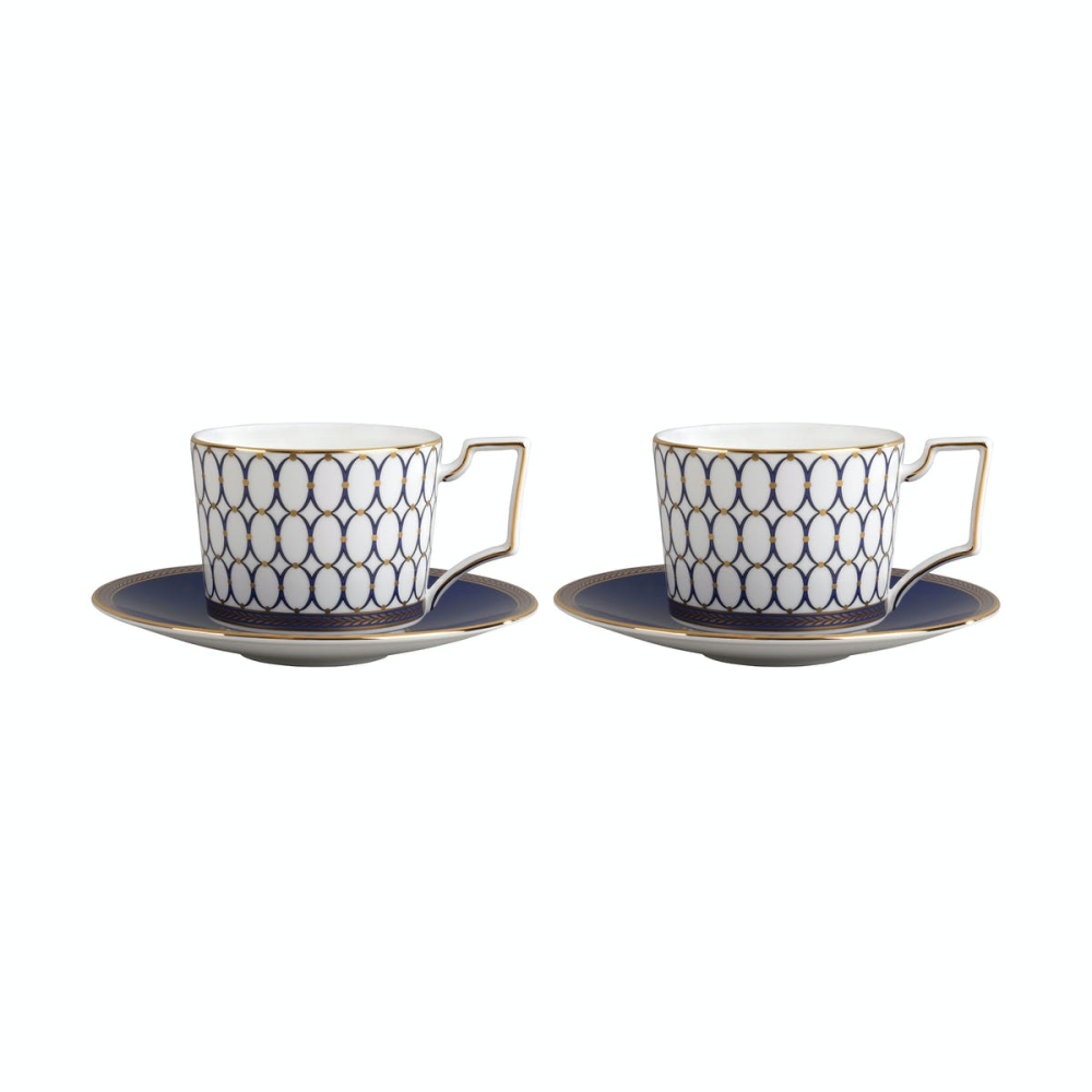 Renaissance Gold Pair of cups & saucers, 220ml, white-0