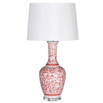 Table Lamp, Coral Pattern, With Shade, 76cm-0