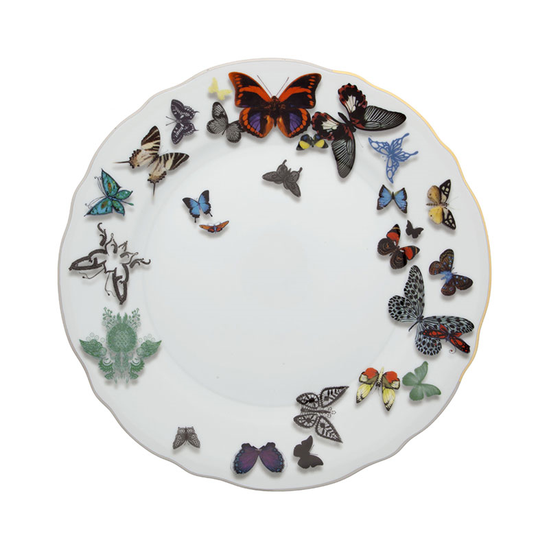 Butterfly Parade Dinner Plate, D25.8cm, Multi-0