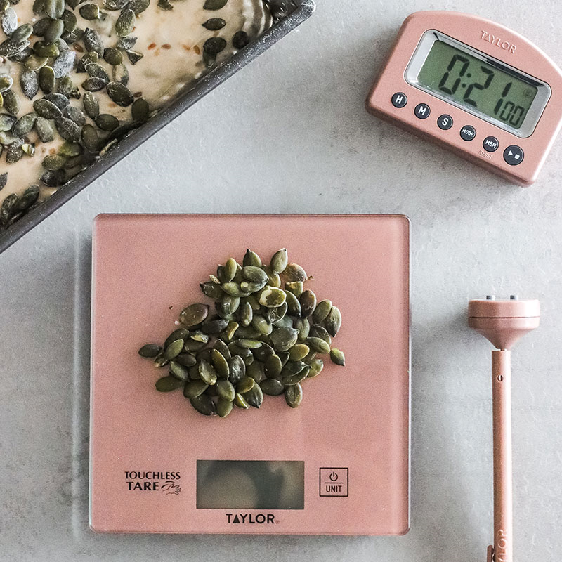 Weighing and Measuring Scale Set, Rose Gold-1