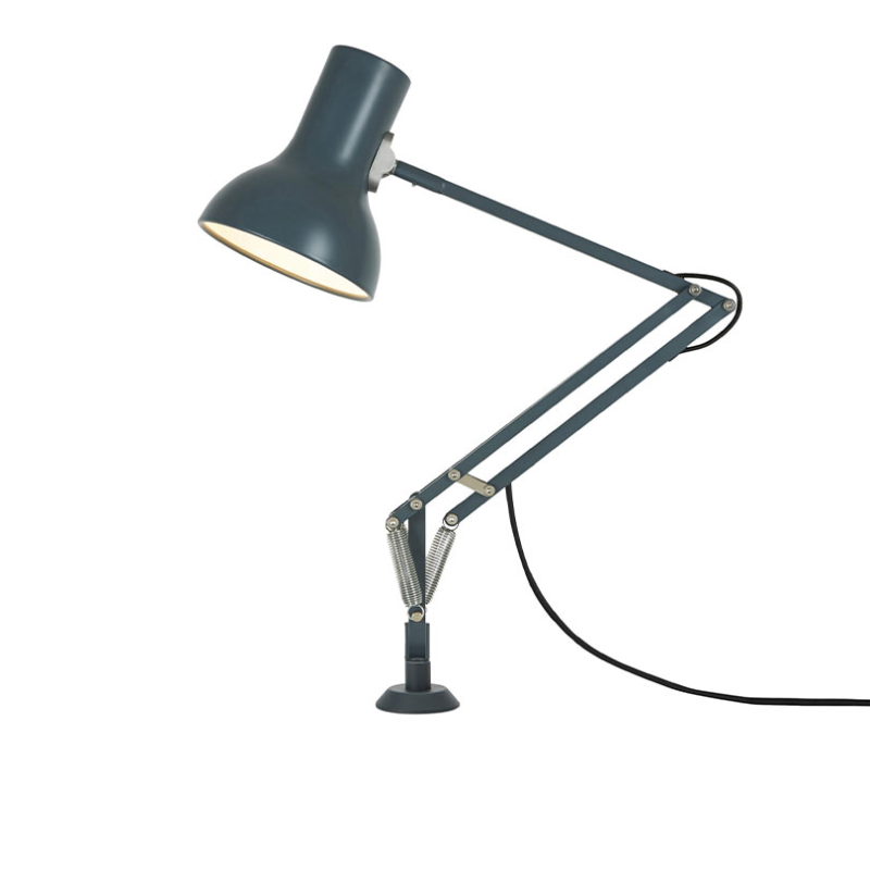 Type 75 Mini Lamp with Desk Insert, Slate Grey-0