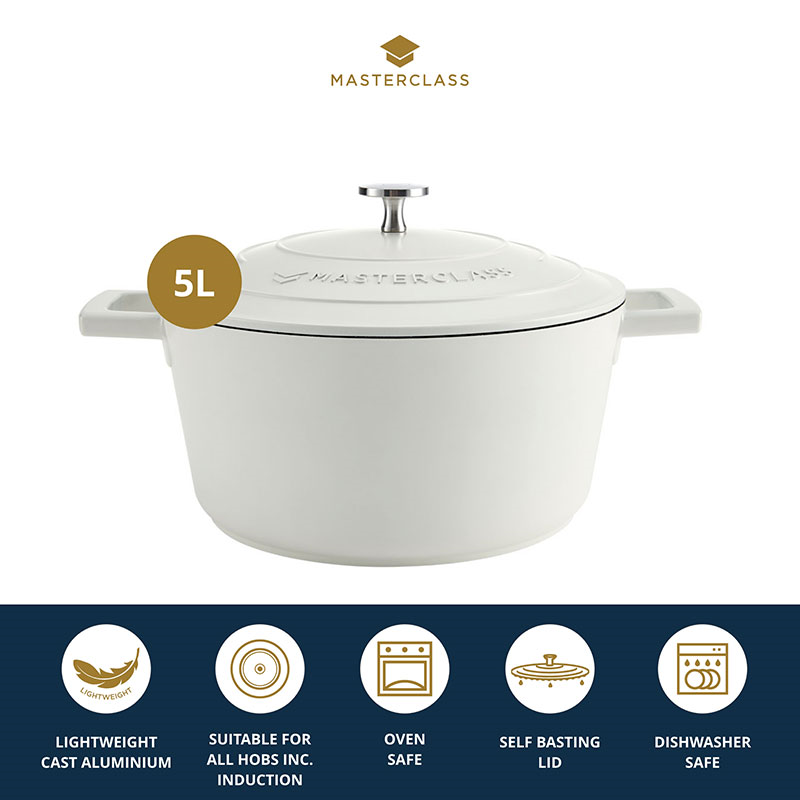 Casserole Dish, 5L, Cream-11