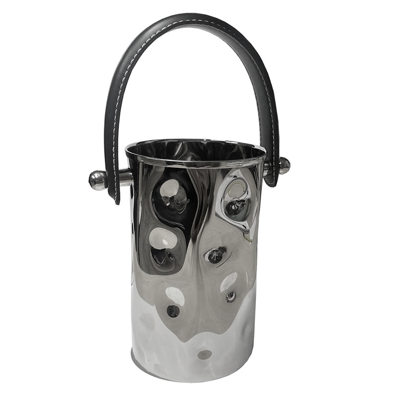 Polo Bottle Holder, D11 x H17.5cm, Silver-1