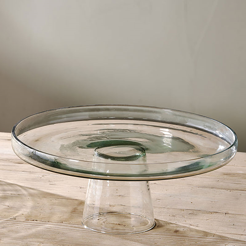 Banjara Glass Dome Cake Stand, D30cm, Clear-3