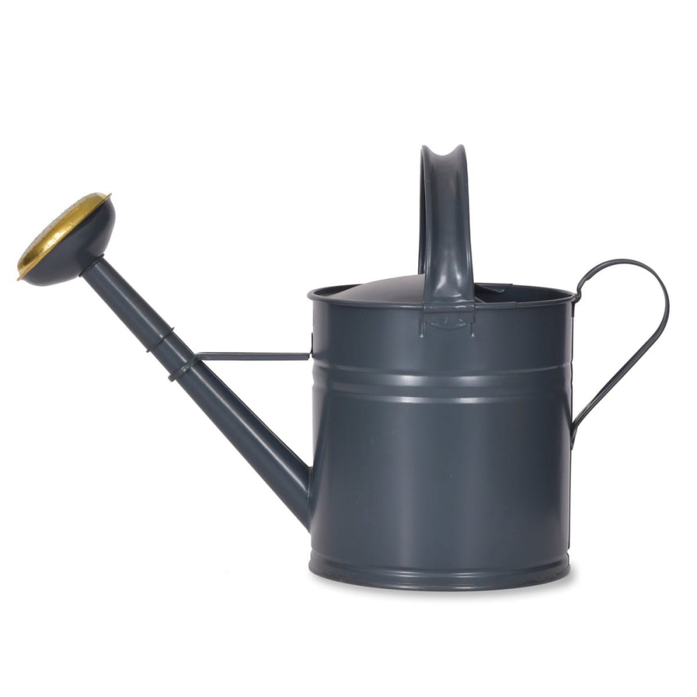 Watering Can, 5L, Grey/Brass-2