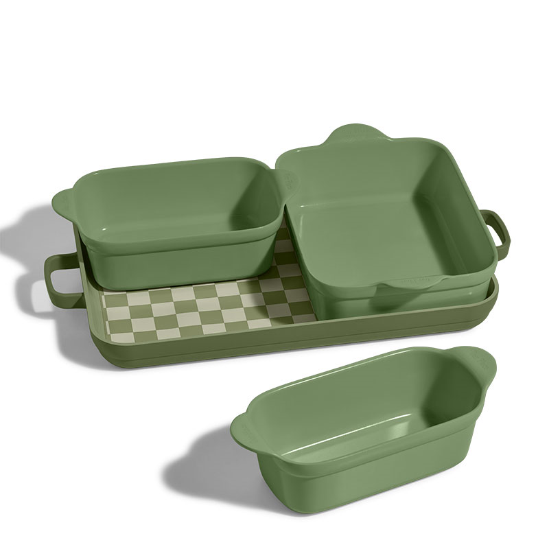 Aluminium Bakeware Set, Sage-1