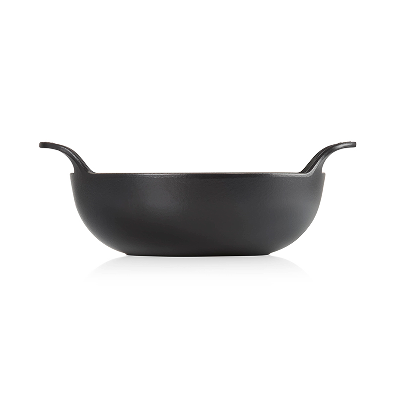 Signature Cast Iron Balti dish, 24cm, Satin Black-3