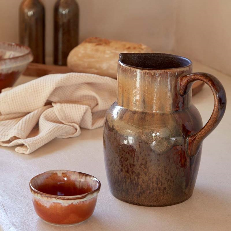 Poterie Set of 6 Round Ramekins, D9cm, Caramel Latte-2