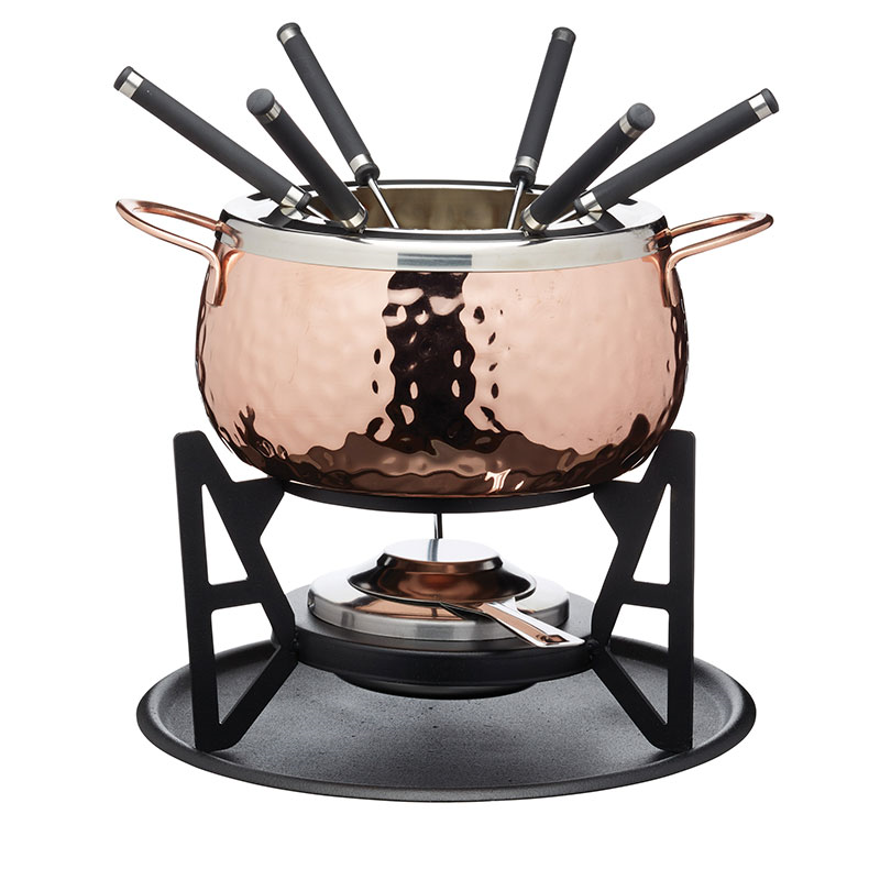 Fondue set, 16cm, Copper-0