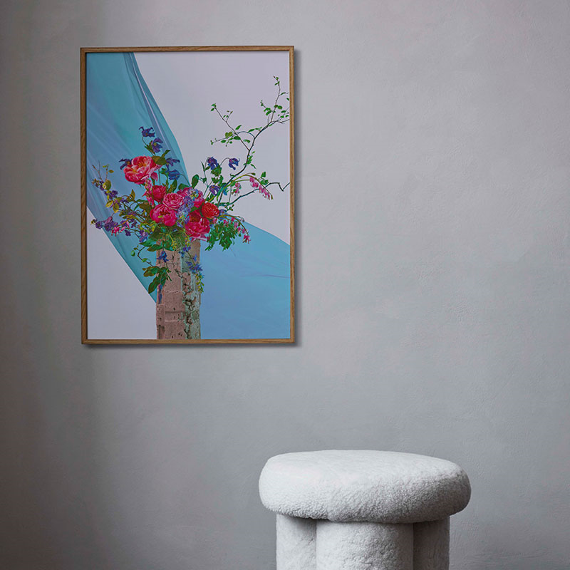 BLOOM 05 Art Print, 50 x 70cm, Turquoise-1