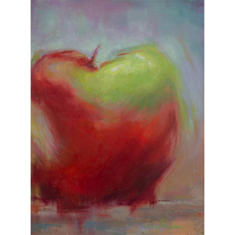 Juicy Framed Oil Painting on Board, 76 x 94cm, Red-1