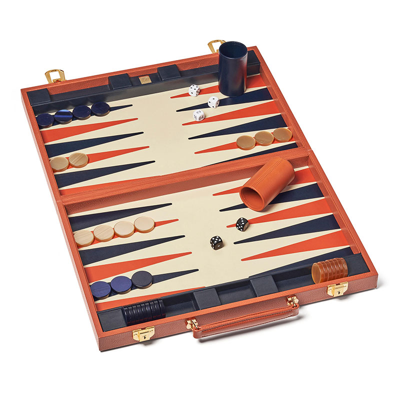 Backgammon Set, L45cm x W30cm, MarmaladePebble-2