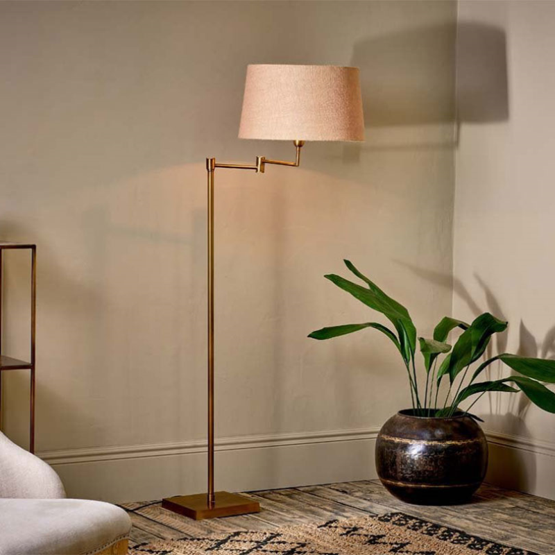 Kara Floor Lamp, H142cm, Brass-0