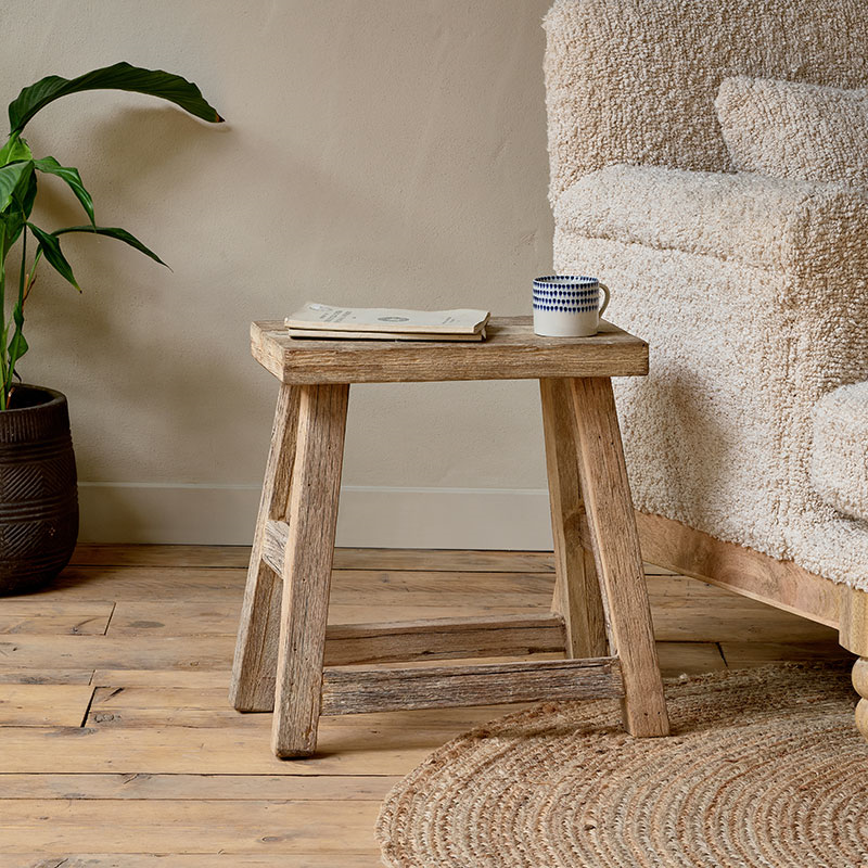 Ibo Reclaimed Wood Low Stool, Natural-6