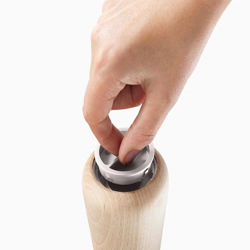 Milltop Pepper Mill, Beech Wood-3