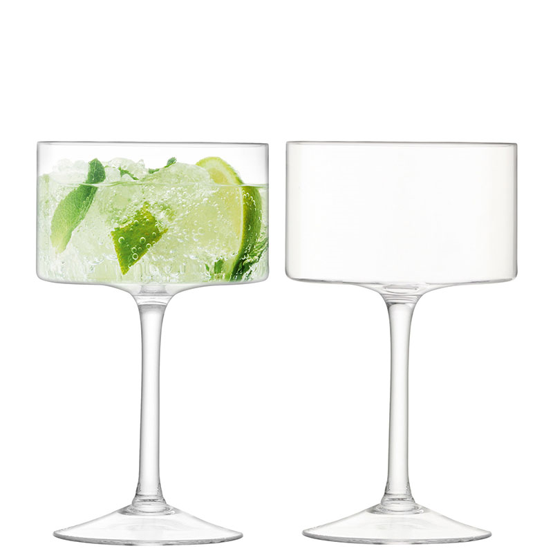 Otis Champagne/Cocktail Glass Set of 2, 280ml, Clear-0