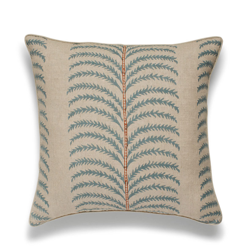 Areca Cushion Cover, 56 x 56cm, Seafoam-1