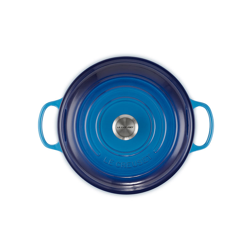 Signature Cast Iron Shallow Casserole, 30cm, Azure-1