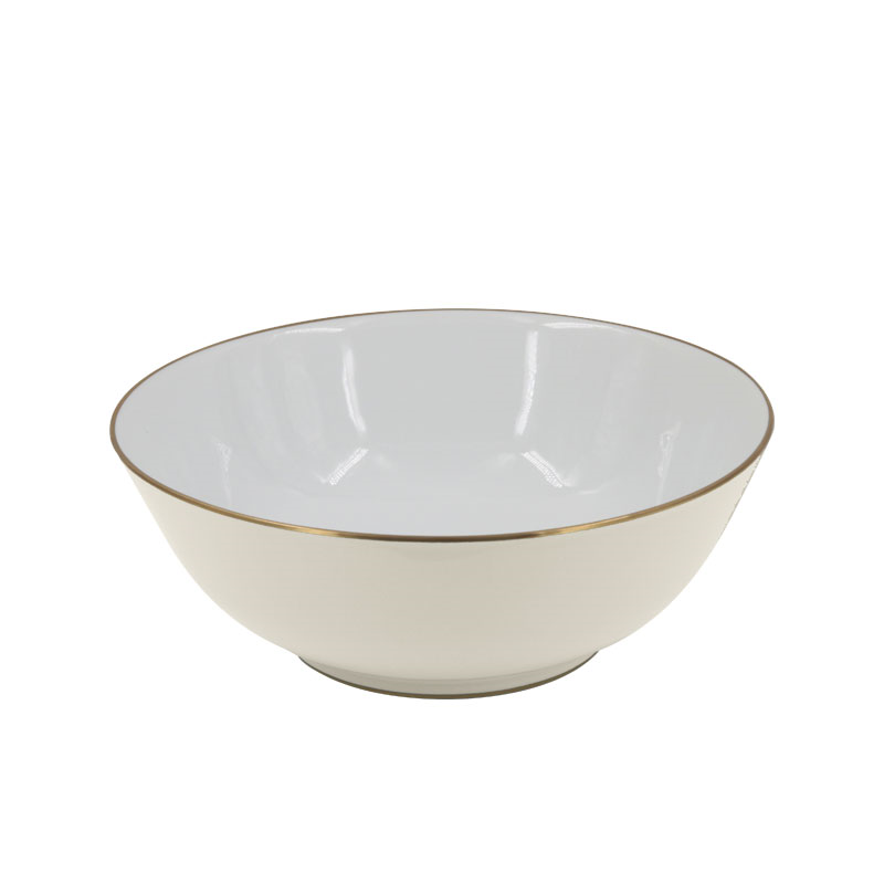 Sous Le Soleil Open Vegetable Dish, W9 x L25cm, Matt Gold Classic Ivory-0