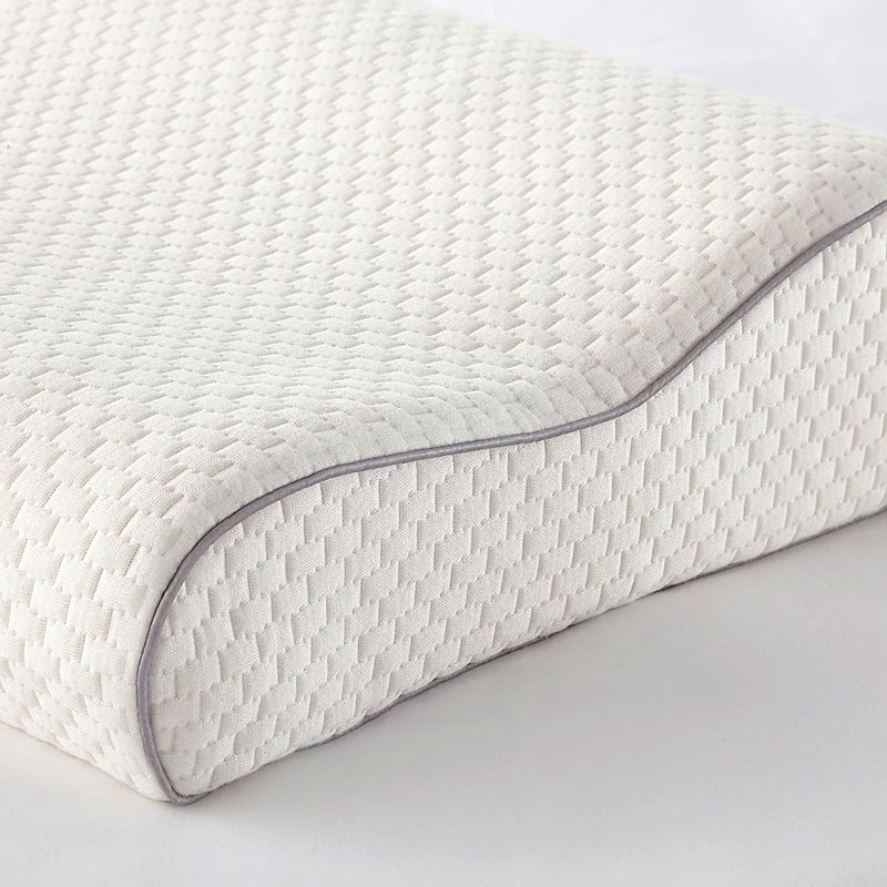 Memory Foam Standard Support Pillow, White-2