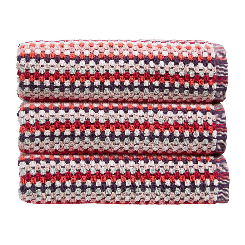 Carnaby Stripe Bath Sheet, Berry-0