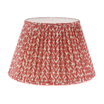 Lampshade, Gathered Bedwyn, Rabanna, Red, 30cm-0