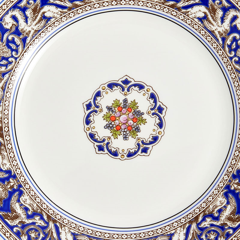 Florentine Plate, D20.6cm, Marine-4