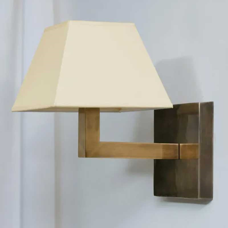 Wall lamp - base only, H20 x W16 x D16cm, Brass-0