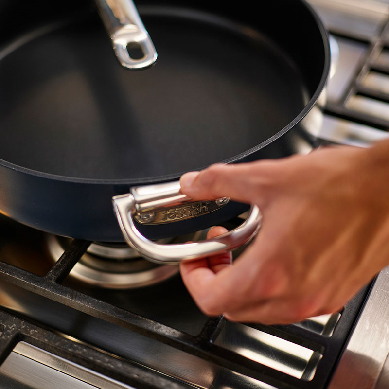 Space Folding Frying Pan, 28cm, Midnight Blue-11