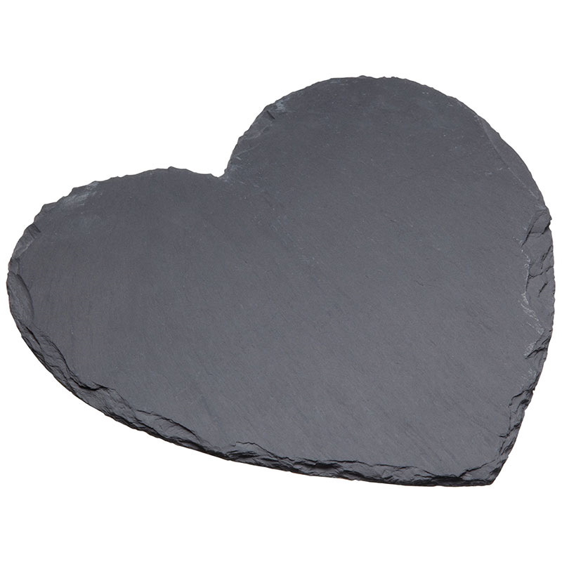 Slate Heart Shaped Serving Platter, 25cm-1