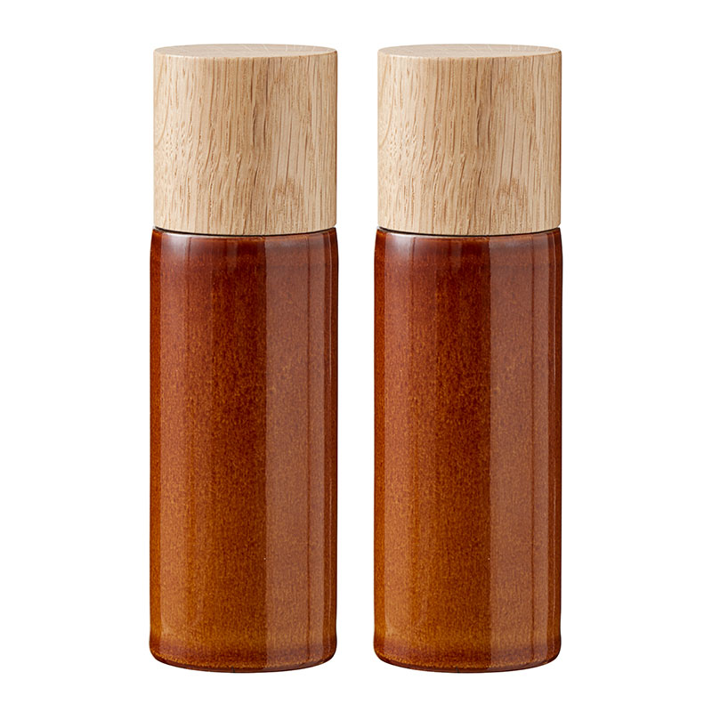 Gastro Salt and Pepper Mill, H17cm, Amber-2