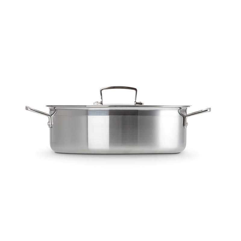 3 Ply Stainless Steel Sauteuse, 28cm-4