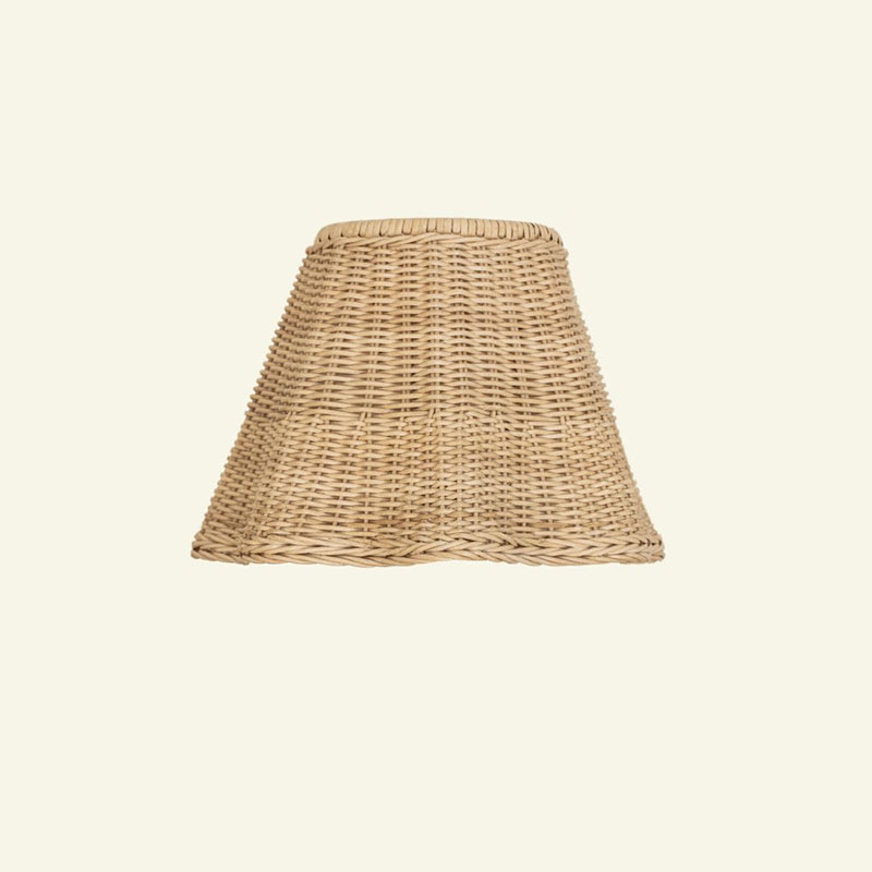 Wave Rattan Lampshade, Natural-1