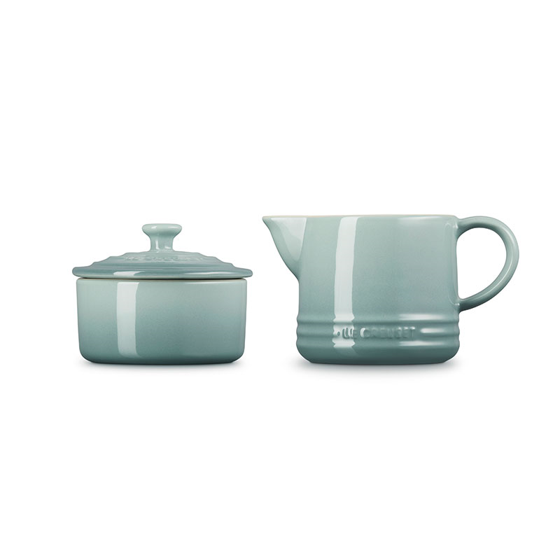 Stoneware Signature Milk and Sugar Set, Sea Salt-2