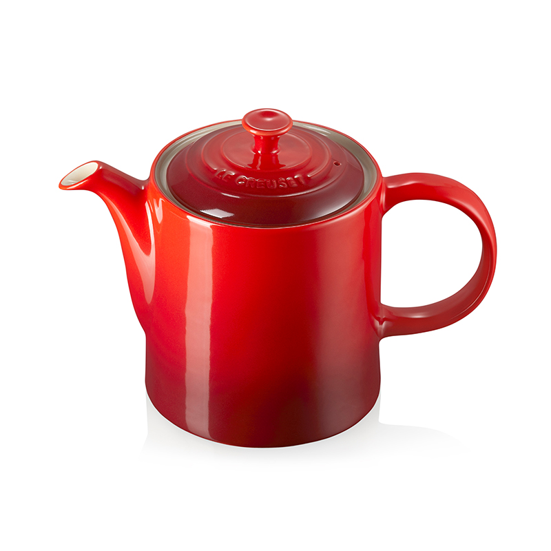 Stoneware Grand teapot, 1.3 litre, Cerise-1