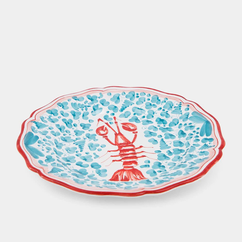 Menagerie D’été Plate, D28cm, Blue-1