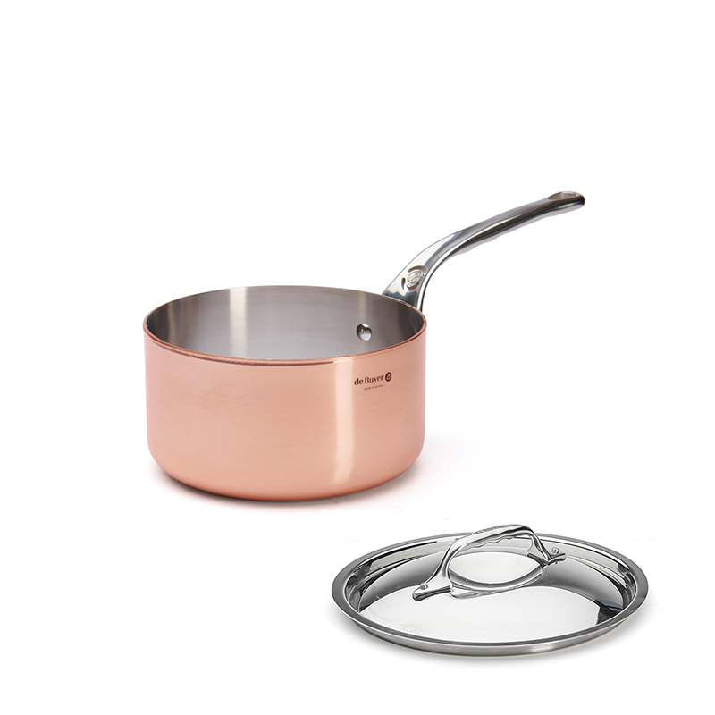 Prima Matera Saucepan with Lid, 20cm, Copper-0