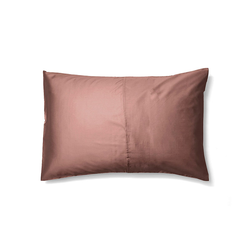 Luxe Cotton Pair of Standard Pillowcases, Rust-3