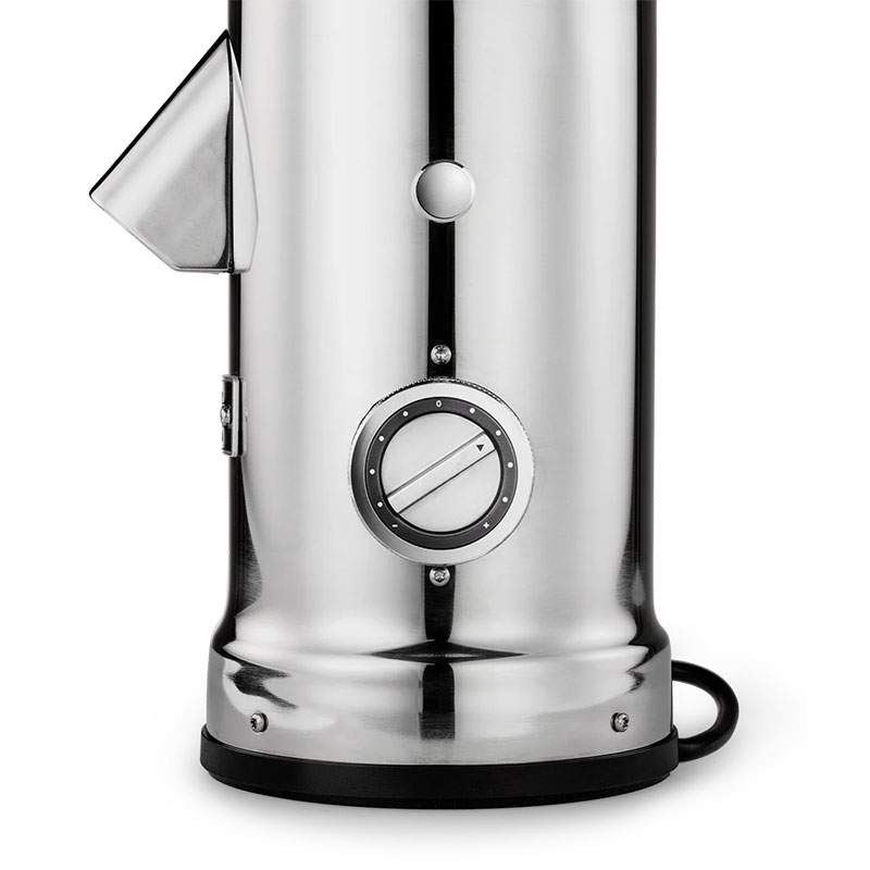 Flat Burr Coffee Grinder, 27cm, Stainless Steel-6